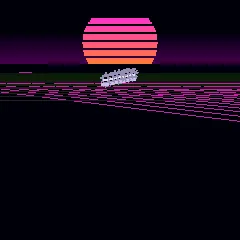 Makkuro37 boot intro on the SMK-37 display